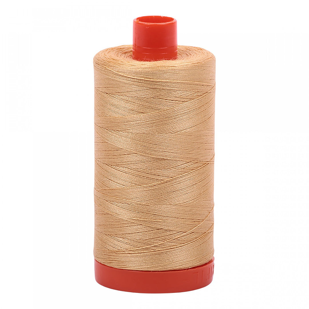 Aurifil 50wt Mako Cotton Quilting Thread 5001 Ocher Yellow (5245875191973)