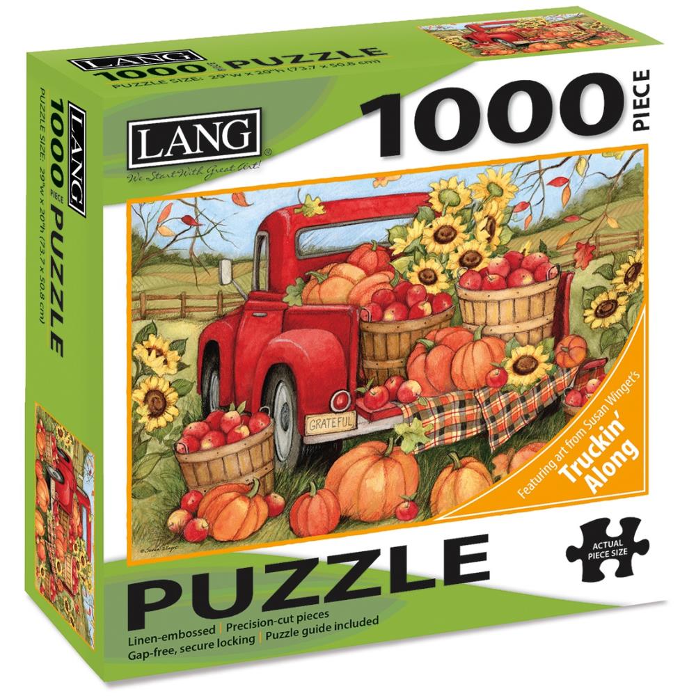 Harvest Truck Jigsaw Puzzle 1000pc by Susan Winget for Lang (5844411580581)
