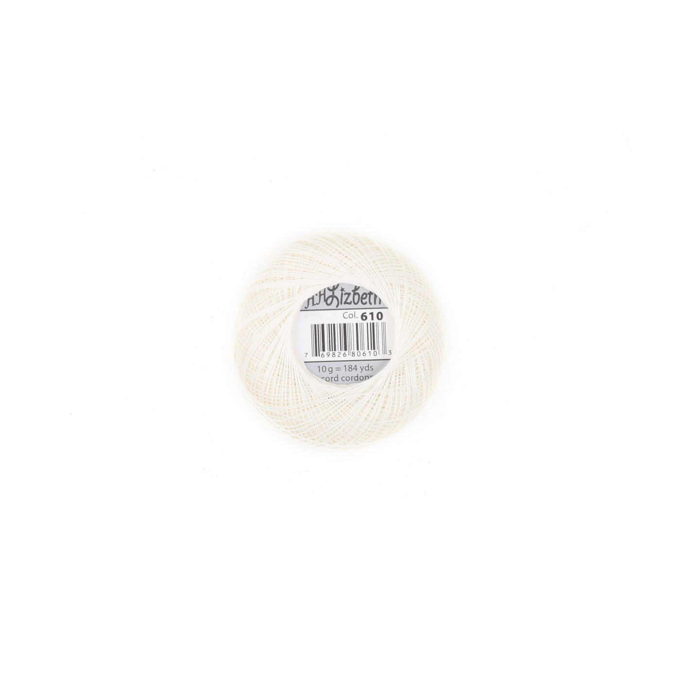 Lizbeth Mercerized Size 3 Cotton Thread Cream HH610 (4672707461165)