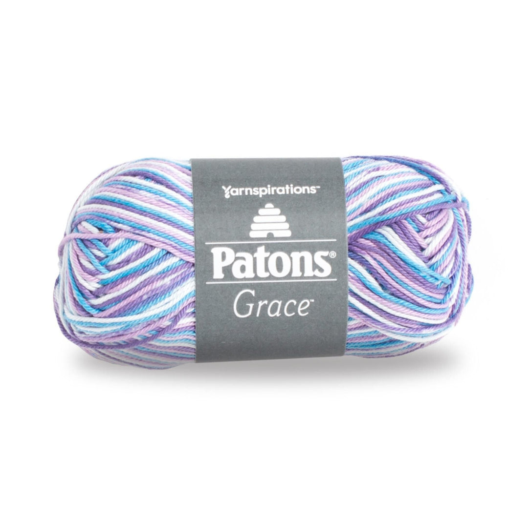Patons Grace Mercerized Cotton #3 Yarn Lavender Multi (5025899839533)