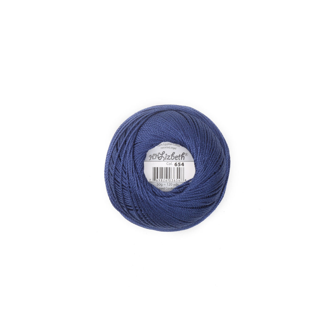 Lizbeth 100% Egyptian Cotton cordonnet thread Navy Blue (4680267202605)