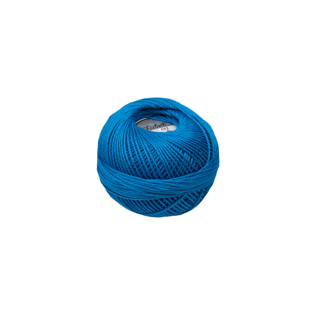 Lizbeth Size 10 Cotton Thread 663 Bright Turquoise Dk (4681572483117)