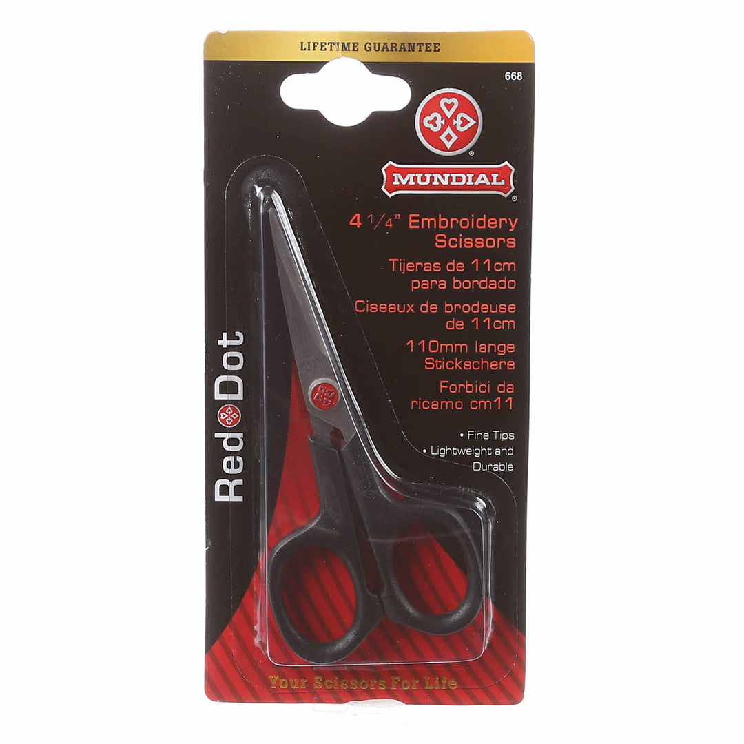 Mundial Red Dot 4¼in. Embroidery Scissors (4179480182829)