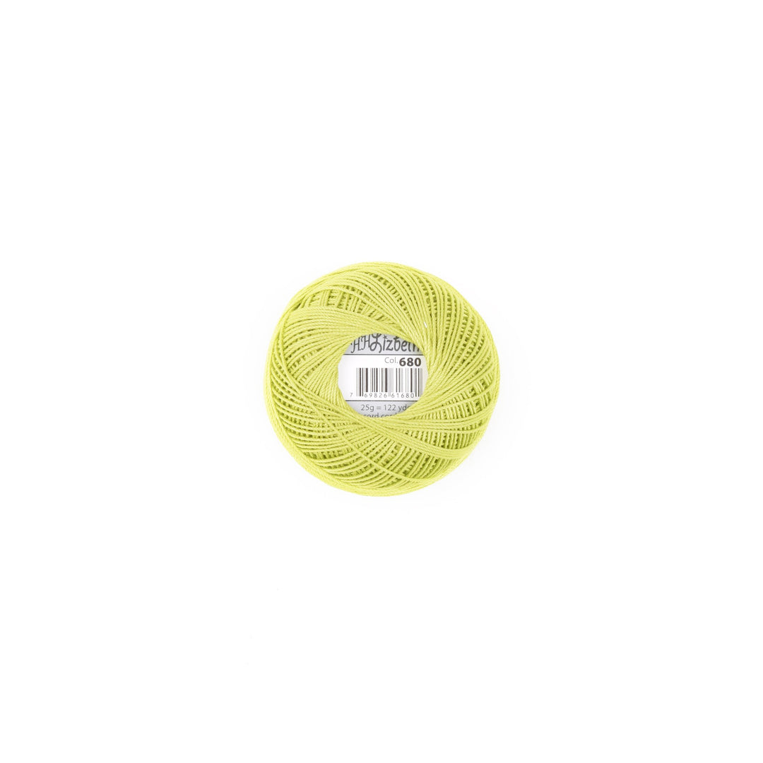Lizbeth 100% Egyptian Cotton cordonnet thread Spring Green (666927267885)