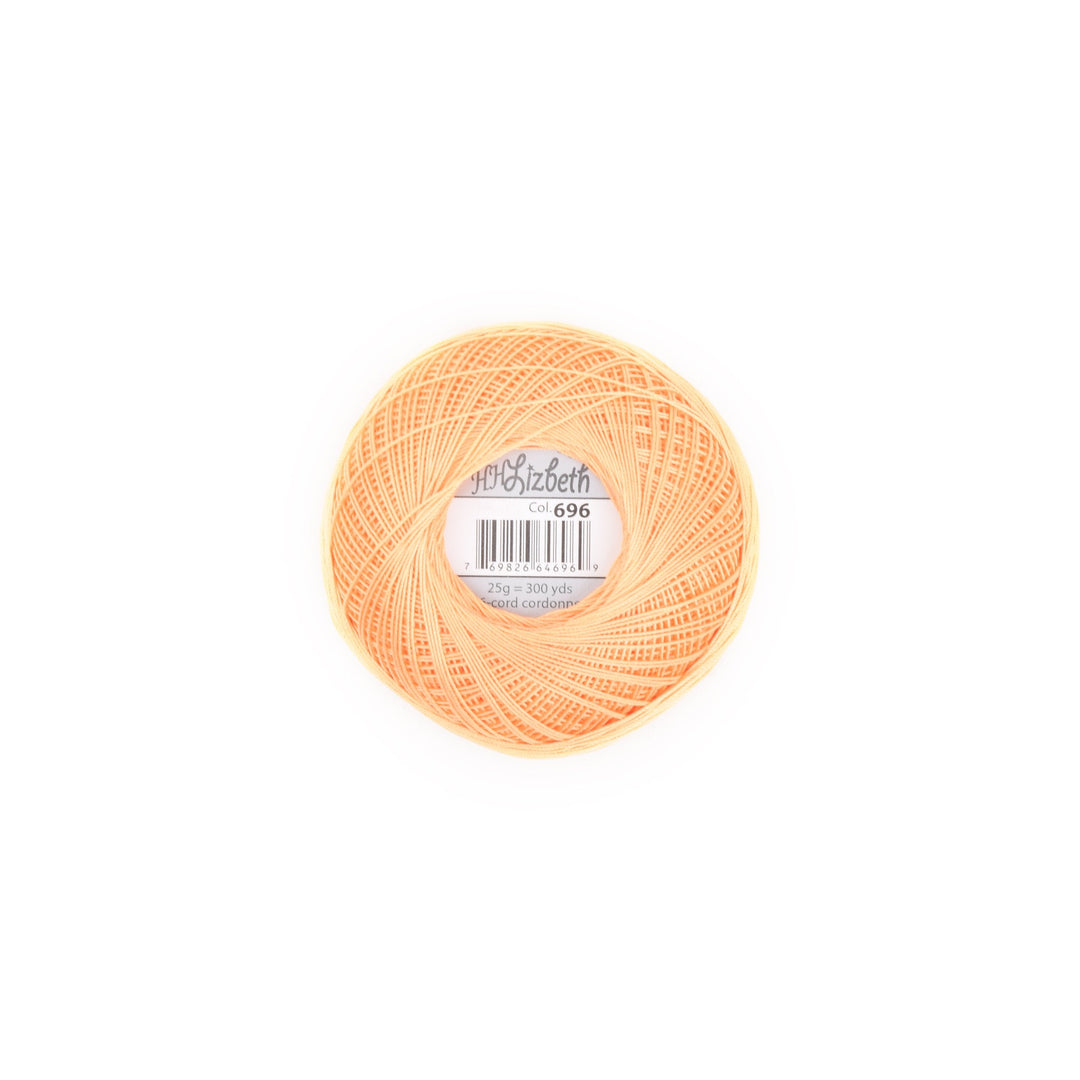 Lizbeth Cordonnet Cotton Thread Autumn Orange 696 (408558207016)