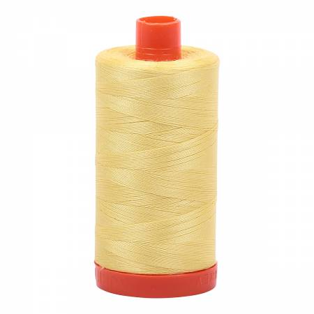 Aurifil 50wt Mako Cotton Thread 2115 Lemon (541047783469)