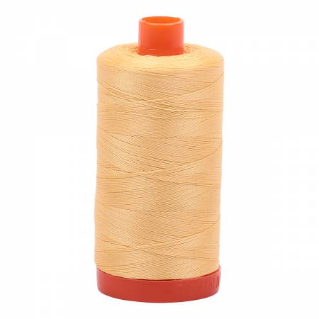 Aurifil 50wt Mako Cotton Quilting Thread 2130 Med Butter (541056663597)