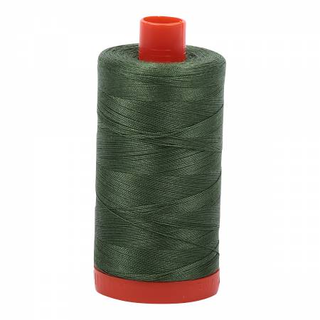 Aurifil 50wt Mako Cotton Quilting Thread 2890 Very Dk Grass Green (551879311405)