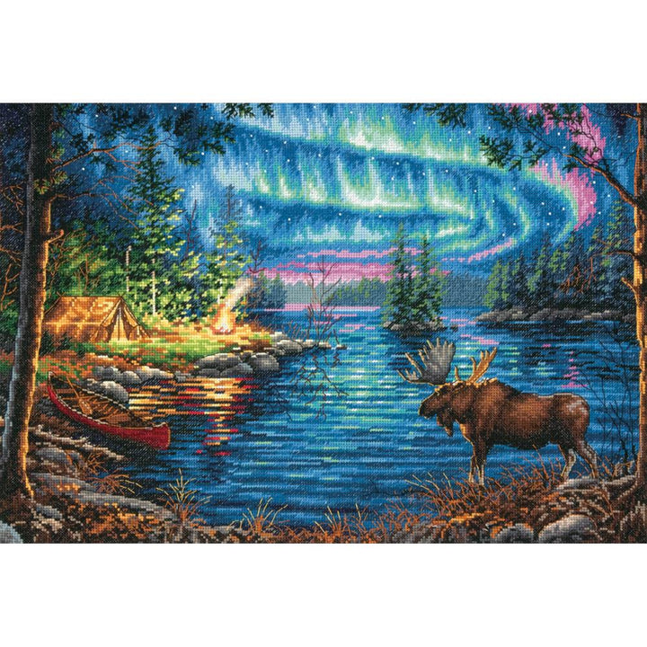 Dimensions Gold Northern Night Counted Cross Stitch Kit 16in. x 11in. (5028723654701)