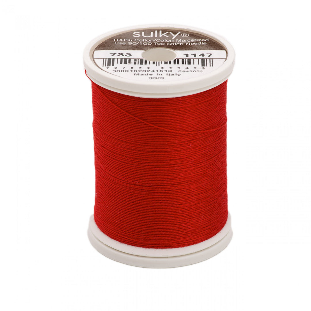 SULKY 30wt Cotton Embroidery Thread 1147 Christmas Red (5245790421157)