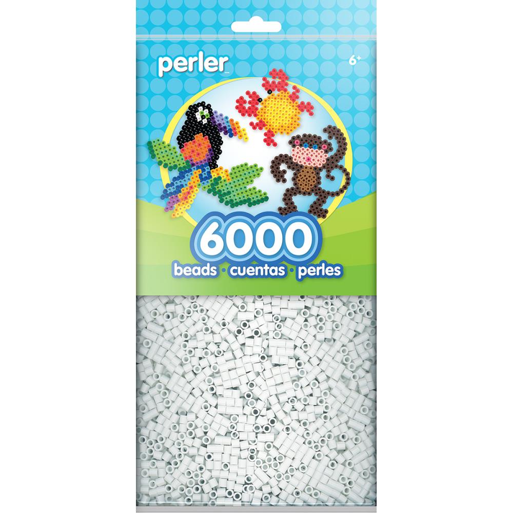 Perler Classic Beads 6000ct White (5015936892973)