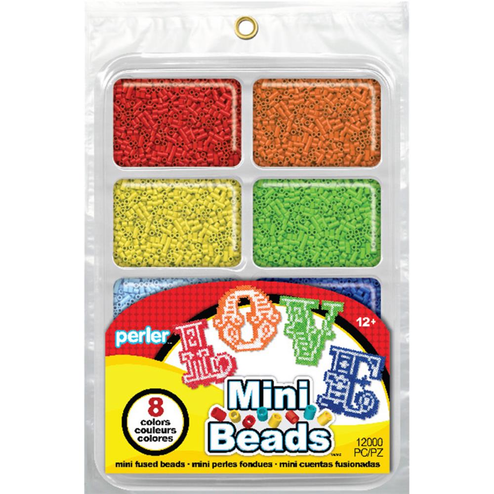 Perler Mini Beads Tray Rainbow 8,000ct (5015411458093)