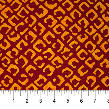 Banyan Batik Color Blocking Quilt Cotton Fabric Karen Gibbs Yellow Gold Brown (3945752068141)