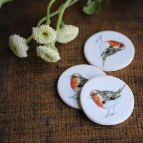 Robin Handmade Ceramic Button 1pc – Lindley General Store