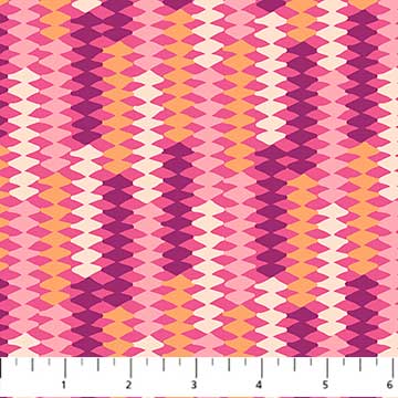 Mountain Meadow Quilt Fabric Diamonds Plum | Figo Fabrics