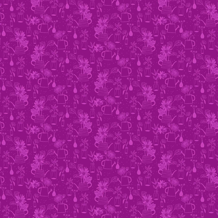 Flora Vases Tone on Tone Purple (4118259073069)