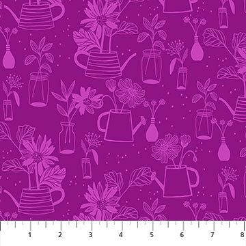 Flora Vases Tone on Tone Purple (4118259073069)