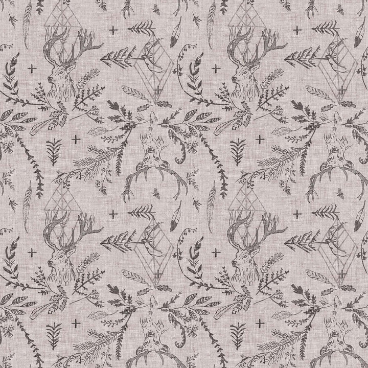 Forest Fable Stags Taupe