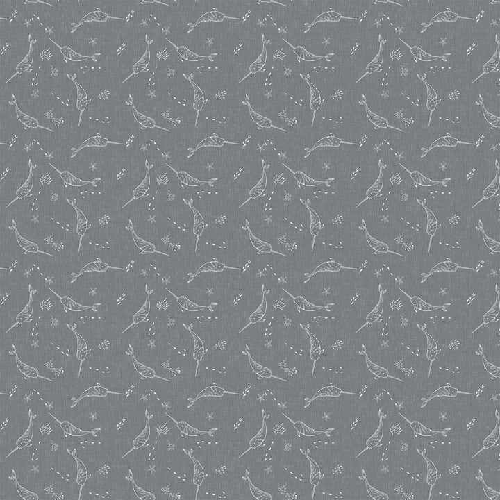 Calm Waters Narwhals Grey