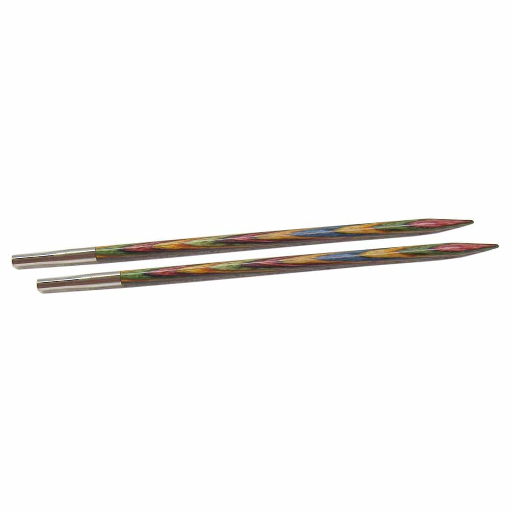 5in Rainbow Wood Interchangeable Circular Needle Tips (4120606343213)