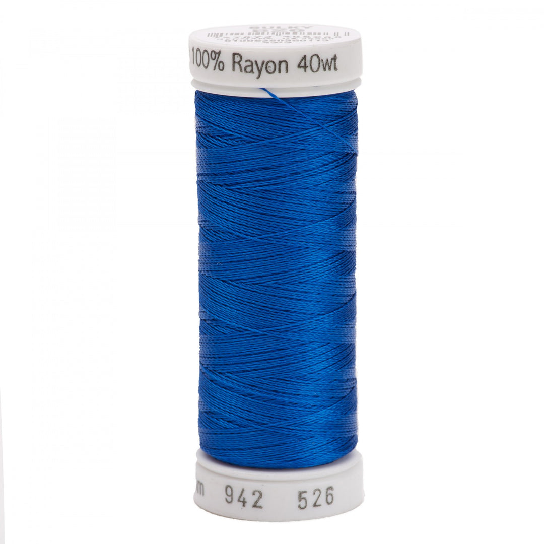 SULKY 225m 40wt Rayon Embroidery Thread 526 Cobalt Blue (5240733728933)