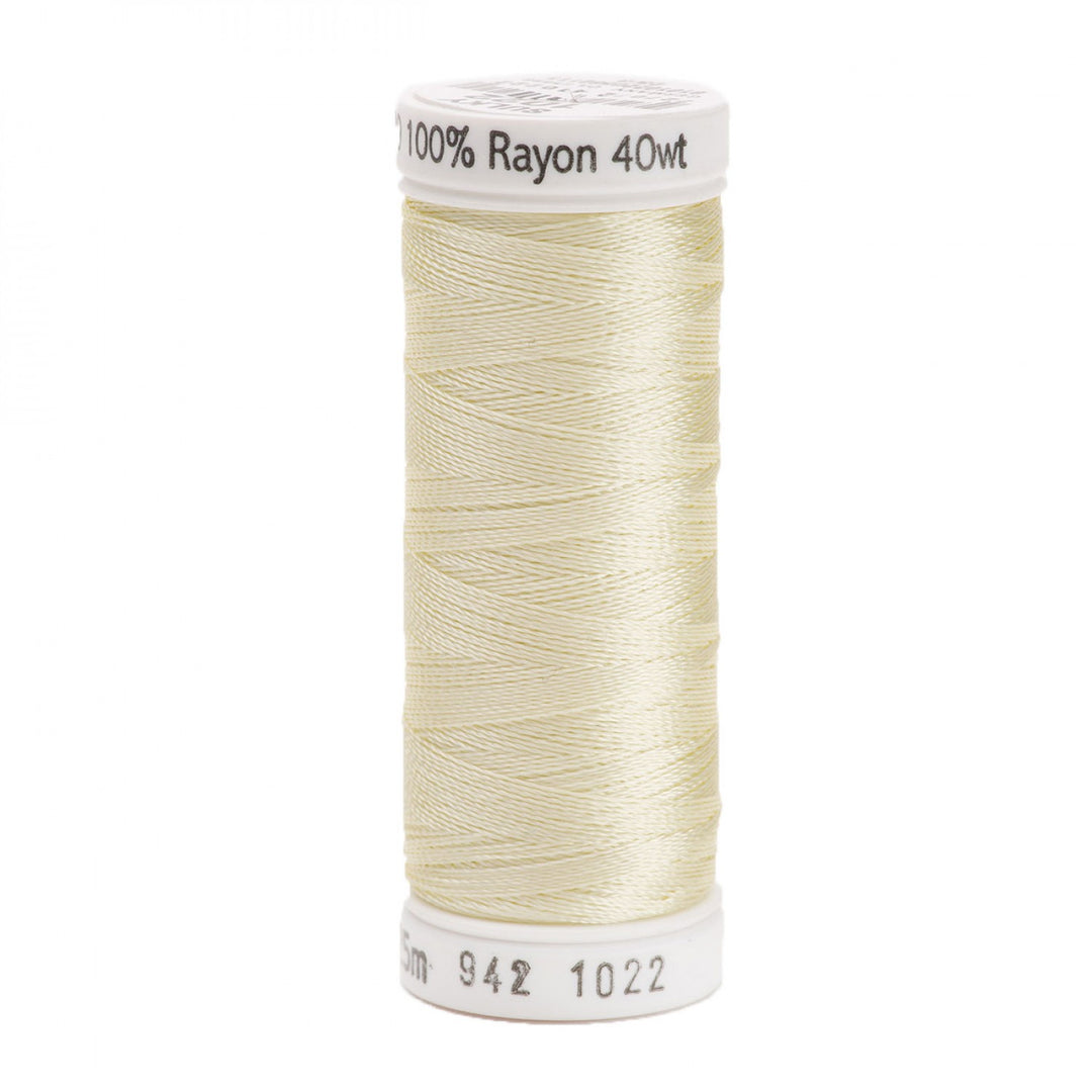 225m 40wt Rayon Embroidery Thread 1022 Cream (4497789222957)