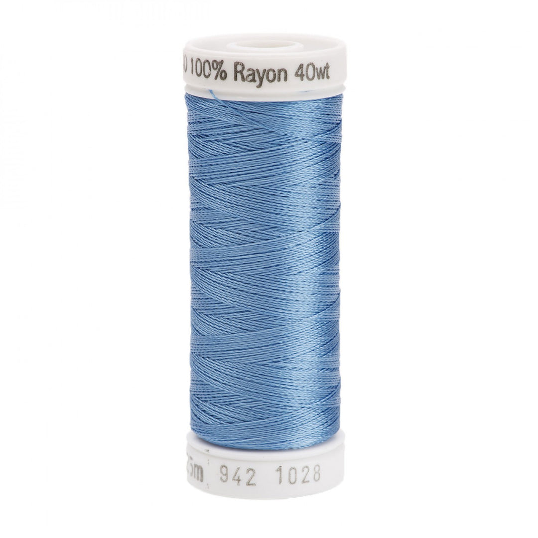 225m 40wt Rayon Embroidery Thread 1028 Baby Blue (5240723079333)