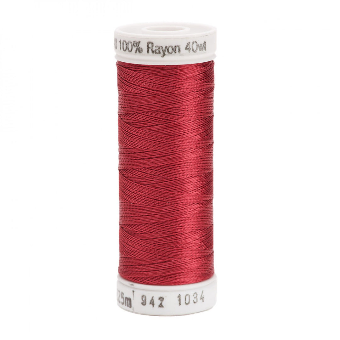 225m 40wt Rayon Embroidery Thread 1034 Burgundy (4889367085101)