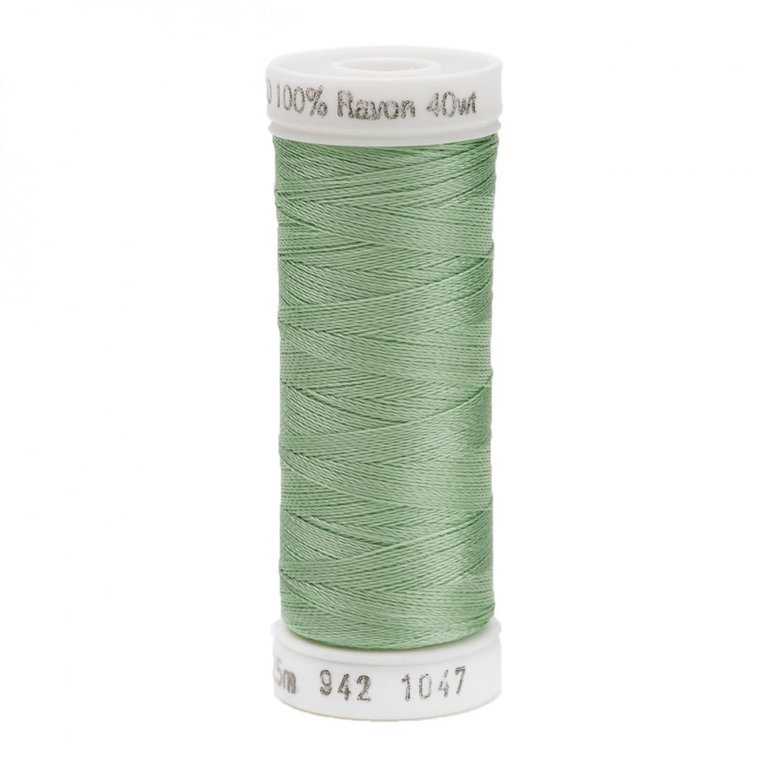 225m 40wt Rayon Embroidery Thread 1047 Mint Green (3884435079213)
