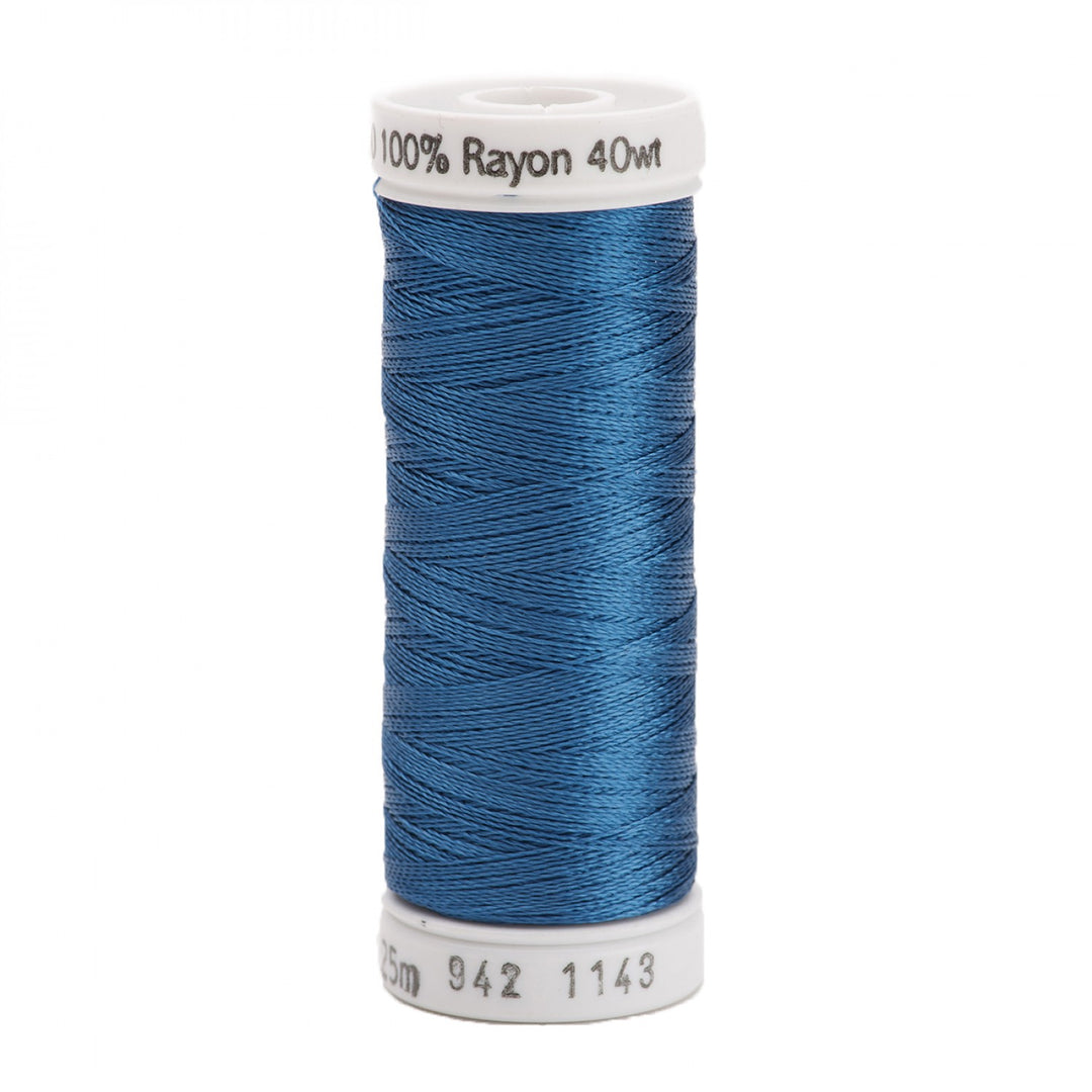 225m 40wt Rayon Embroidery Thread 1143 True Blue (3829393457197)