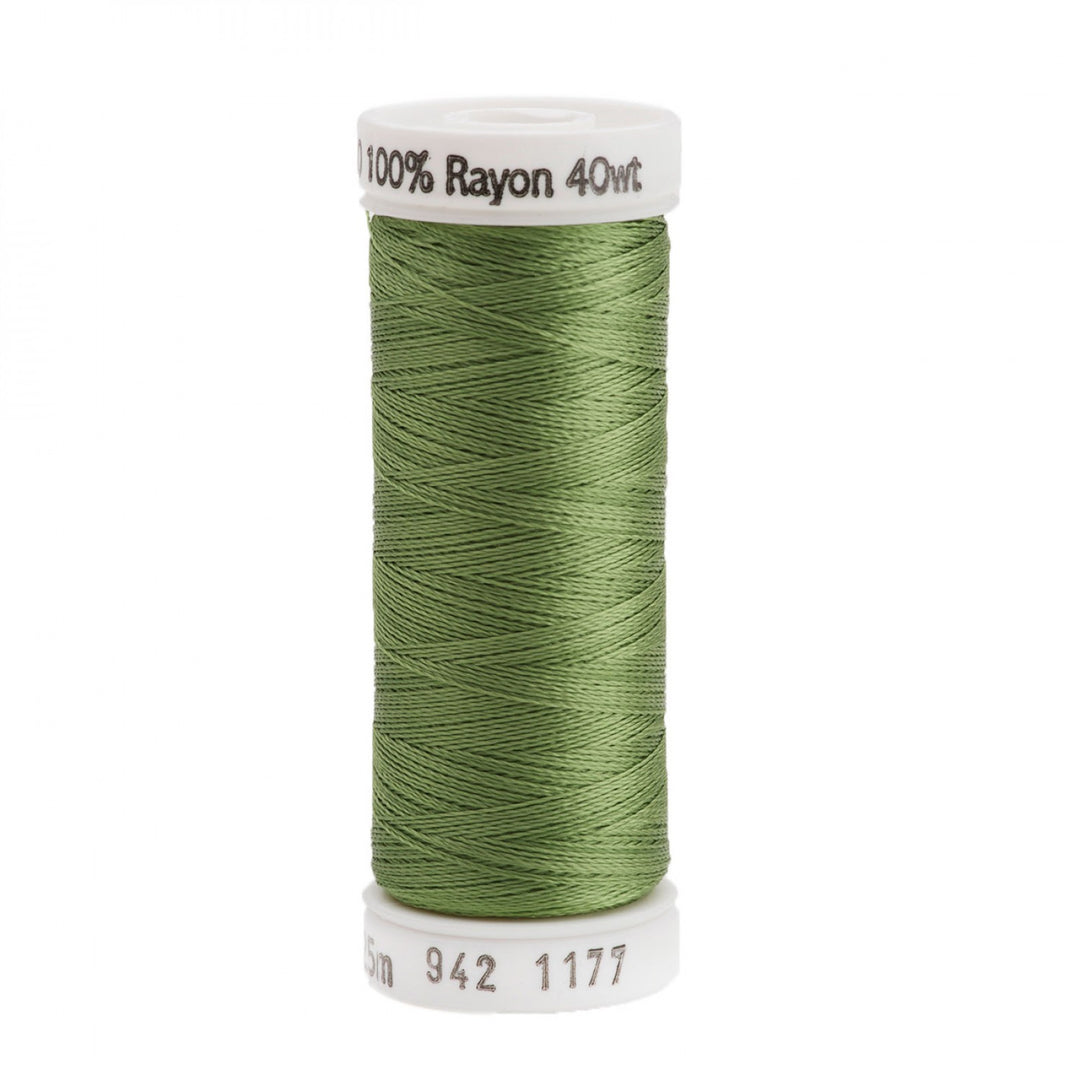 SULKY 225m 40wt Rayon Embroidery Thread 1177 Avocado (4927967756333)