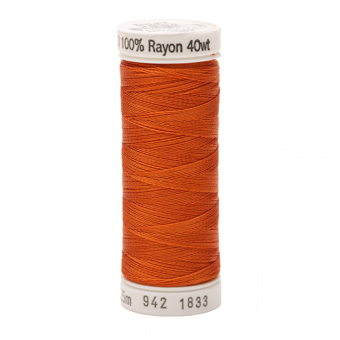 225m 40wt Rayon Embroidery Thread 1833 Pumpkin Pie (4814216626221)