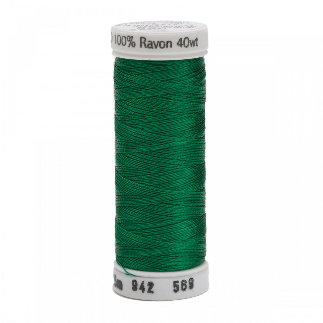 225m 40wt Rayon Embroidery Thread 569 Garden Green (4202157015085)