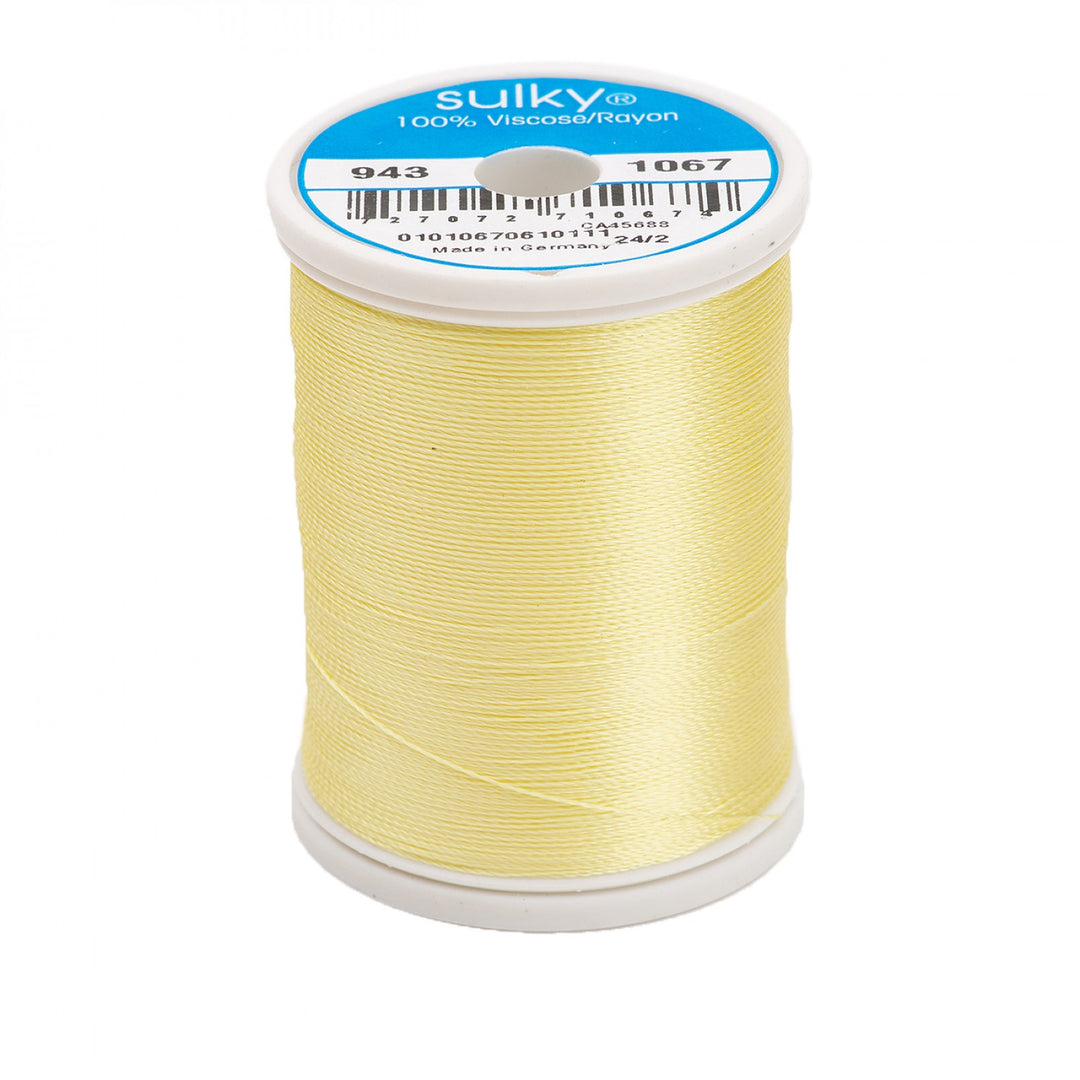776m 40wt Rayon Thread 1067 Lemon Yellow (3884462669869)