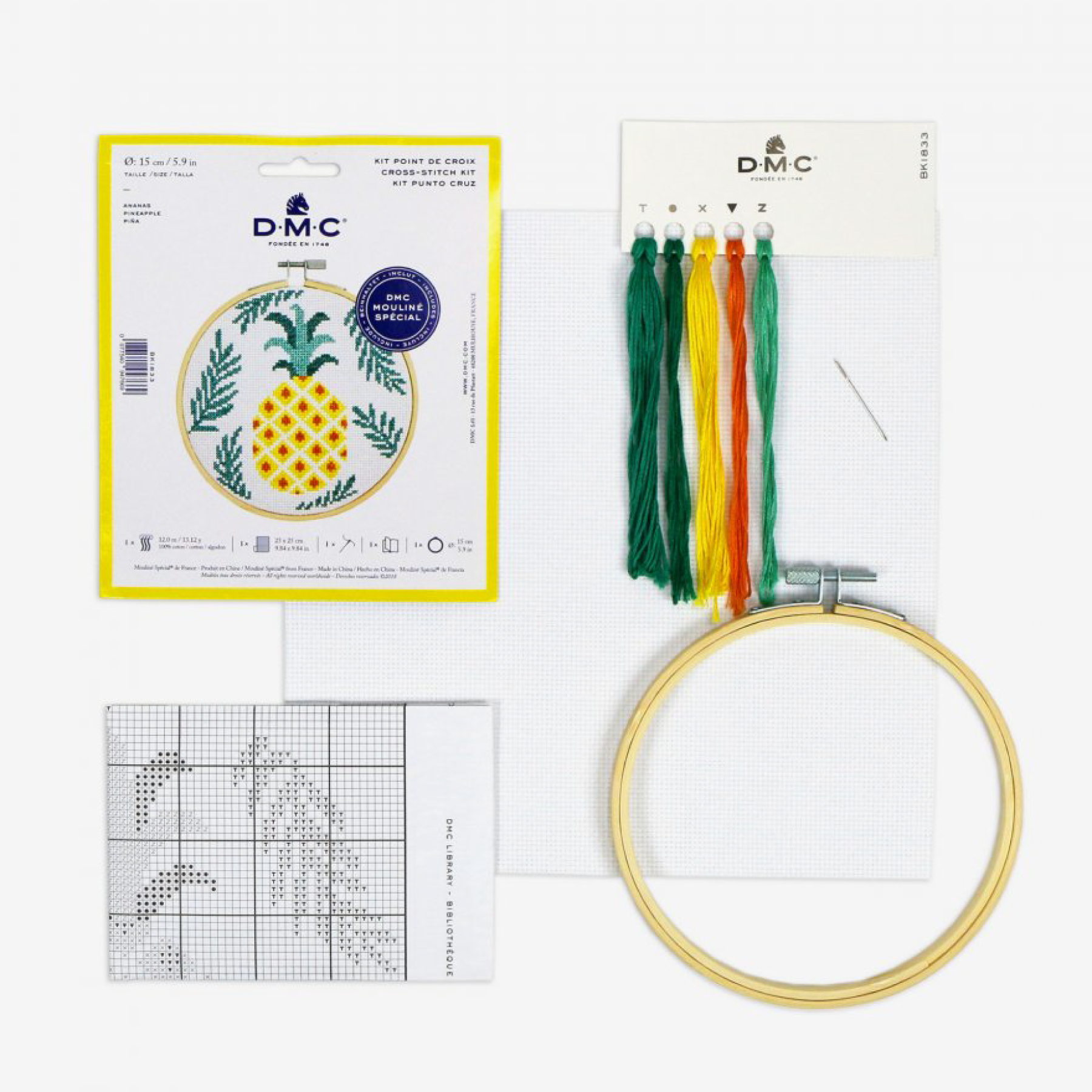 Pineapple Counted Cross Stitch Kit (5524018725029)