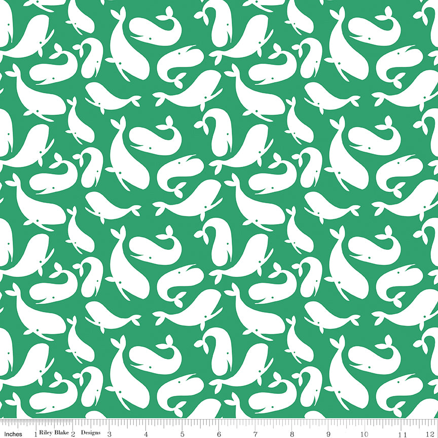 Ahoy Mermaids Whales Green (5490861703333)