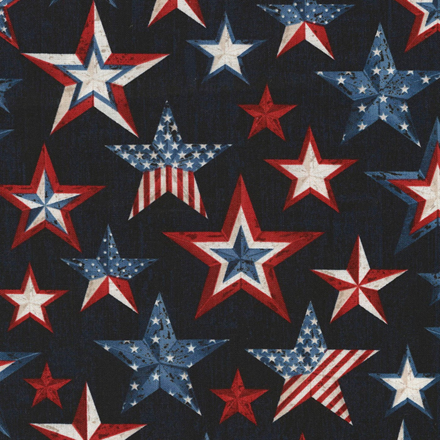 Timeless Treasures American Pride Ink Stars Quilt Fabric (417266597928)