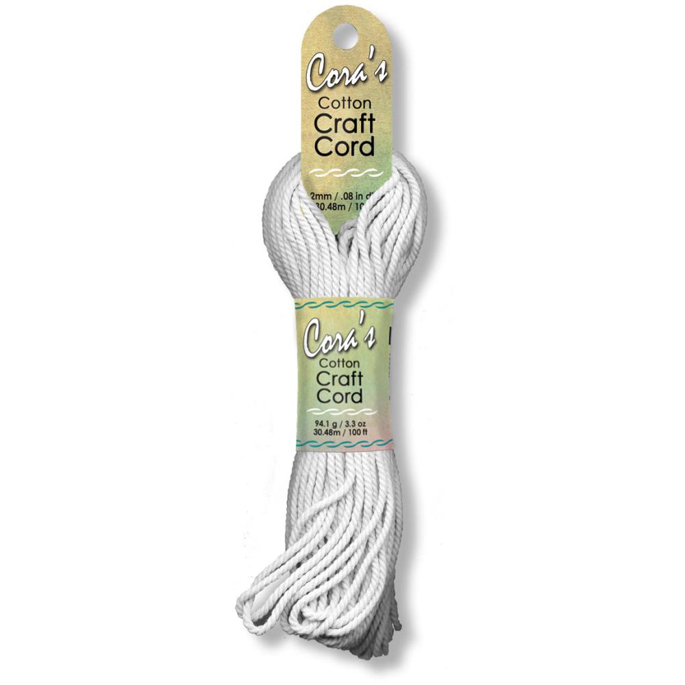 Cora's 2mm Cotton Craft Cord White (4940217679917)