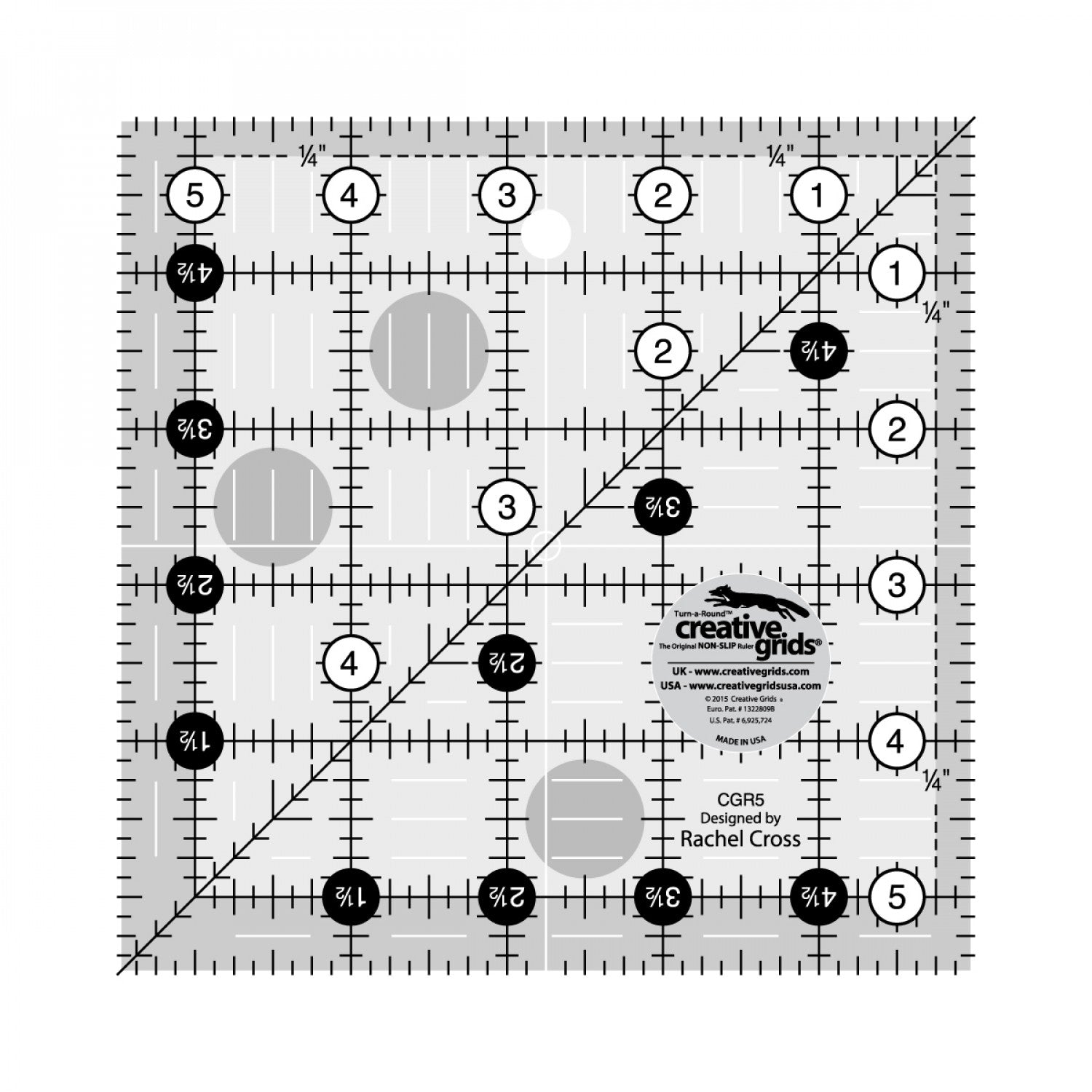 5½in. Square Non-Slip Ruler (4114277924909)