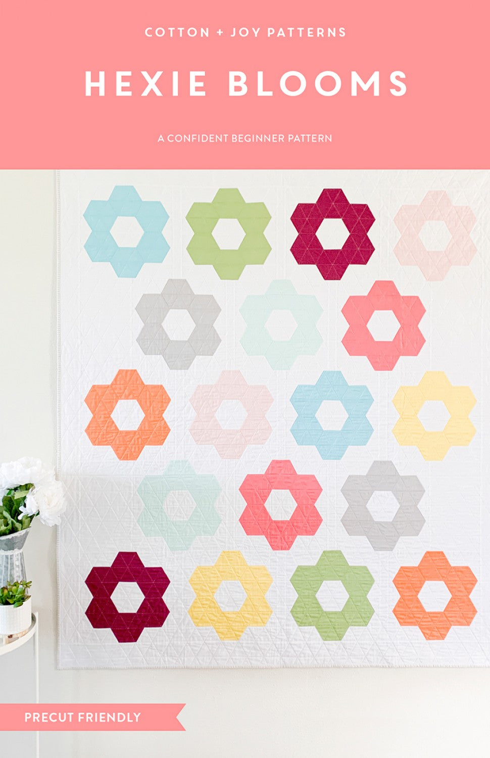 Hexie Blooms Quilt Pattern (4819848265773)