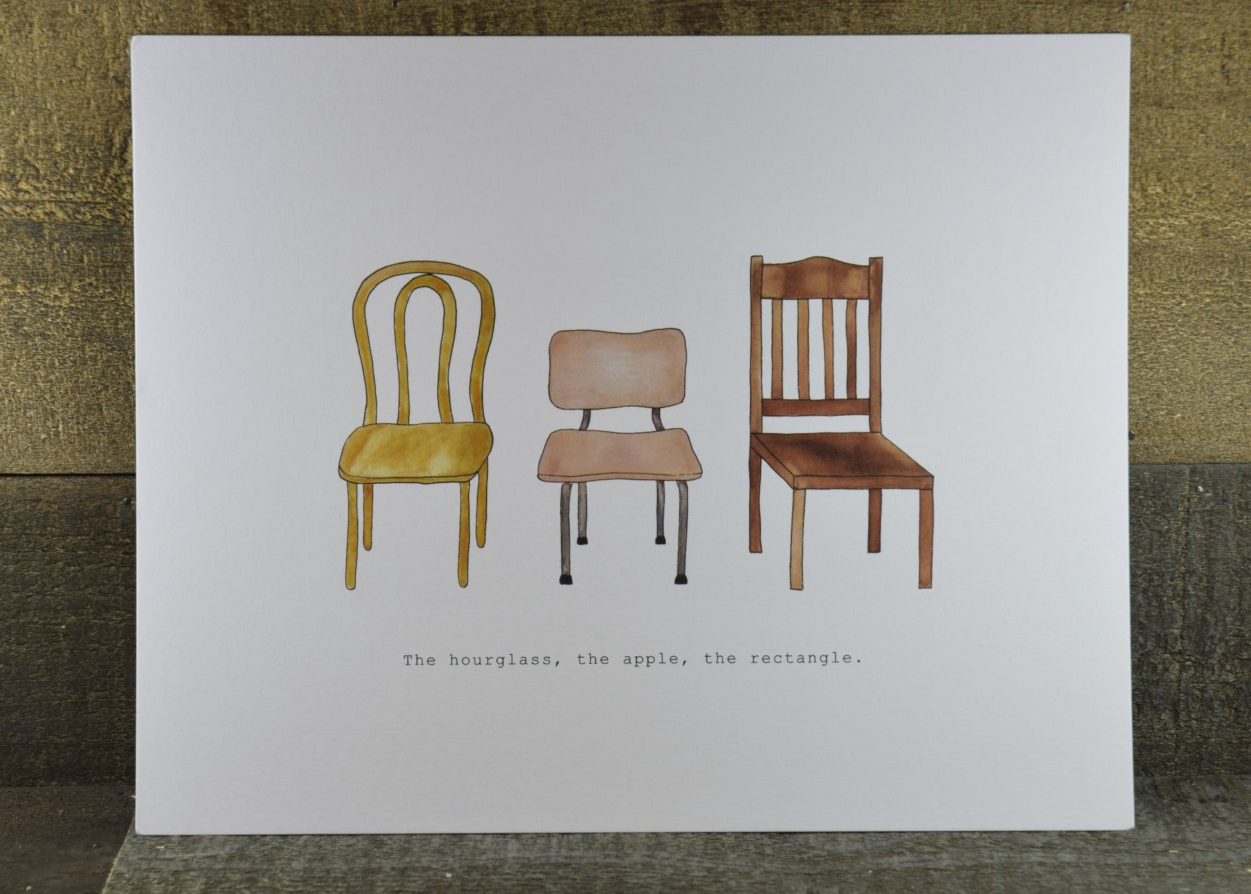 Chair Illustrated Art Print by Boots Paper (10396775689)