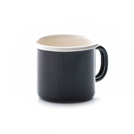 Dexam Enamelware Black Espresso Coffee Tea Mug 150ml 5oz (1510426574893)