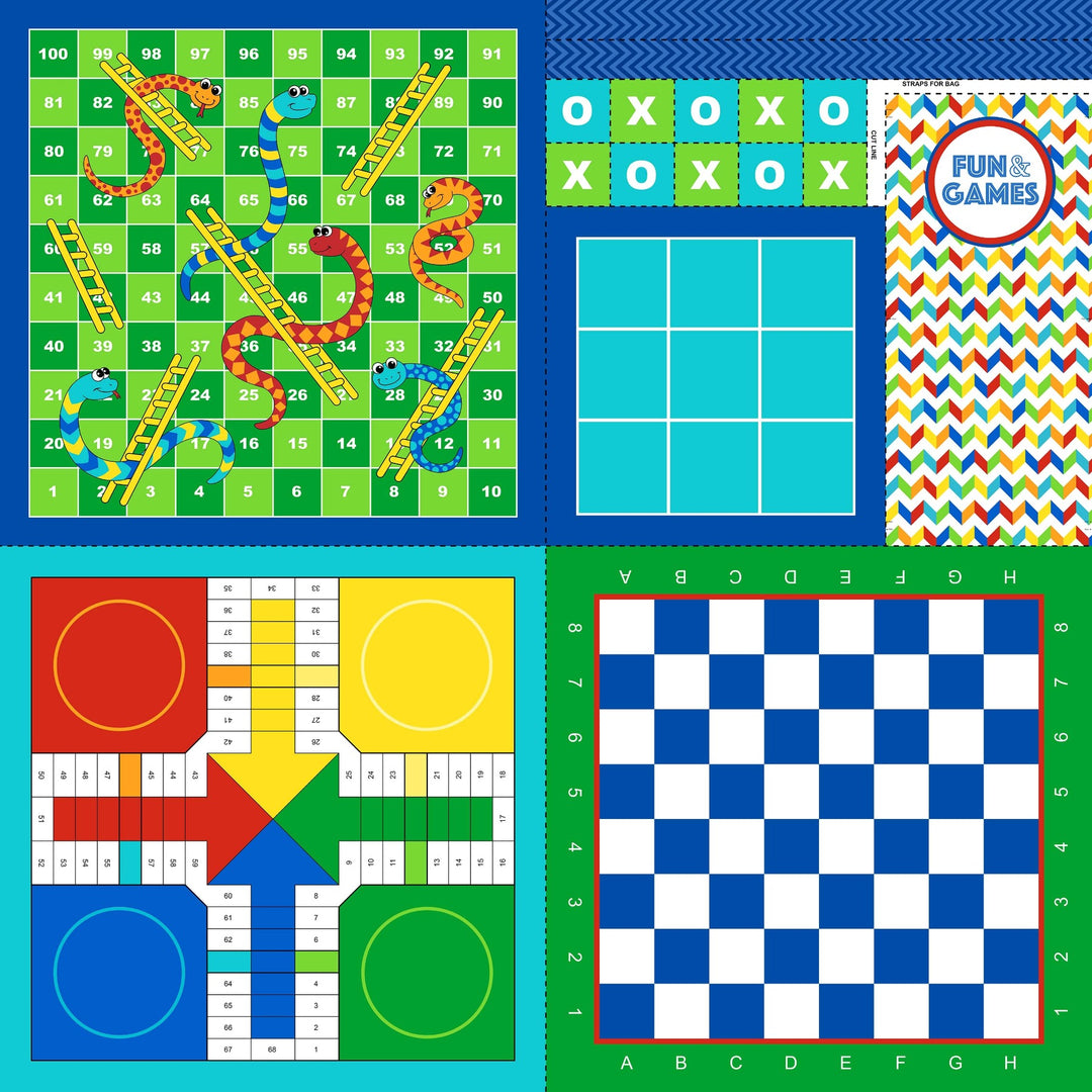 Fun & Games Fabric Panel