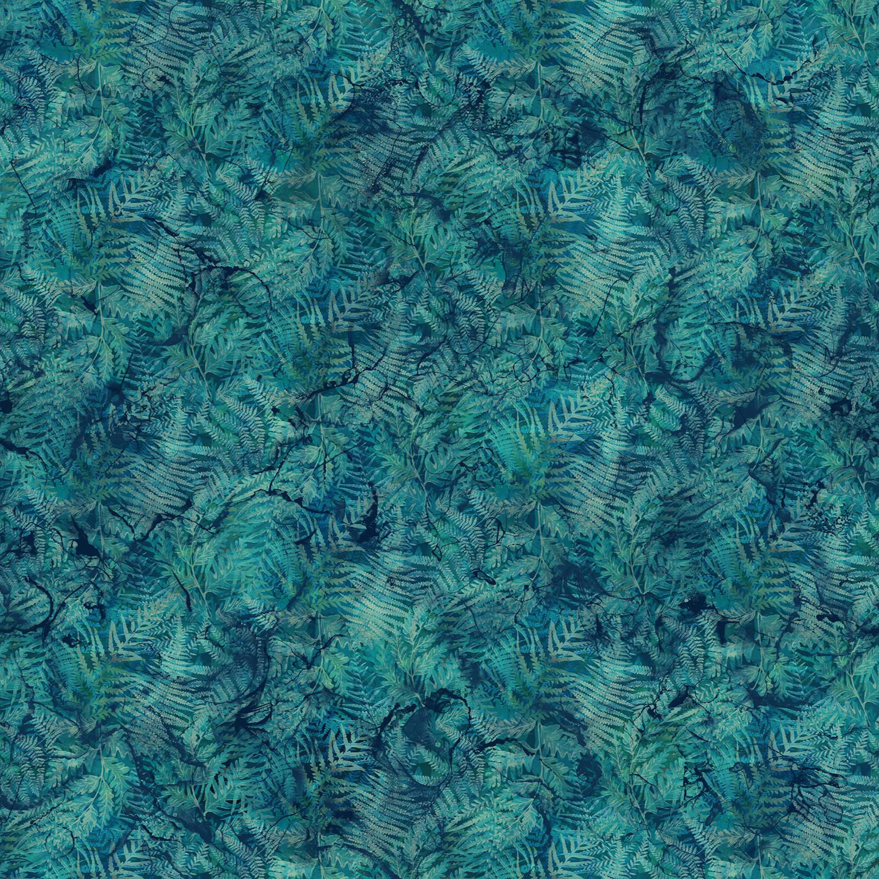 Northern Peaks Ferns Teal