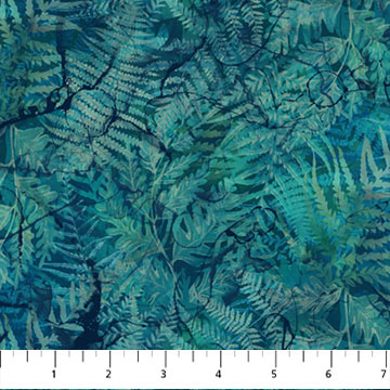 Northern Peaks Ferns Teal