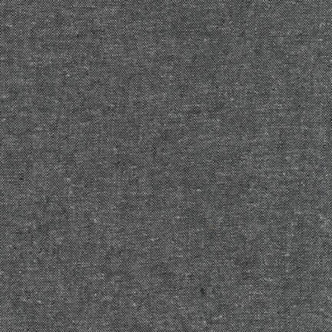 Robert Kaufman Essex Yarn Dyed Linen/Cotton Blend Fabric Charcoal (5308645802149)