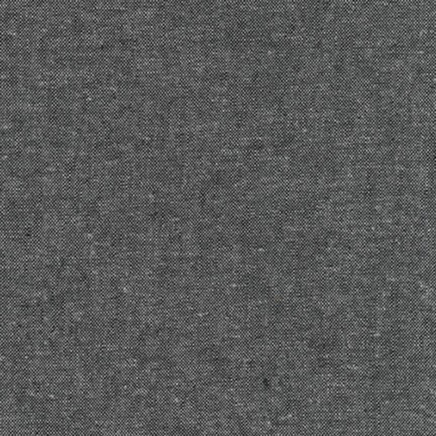 Robert Kaufman Essex Yarn Dyed Linen/Cotton Blend Fabric Charcoal (5308645802149)