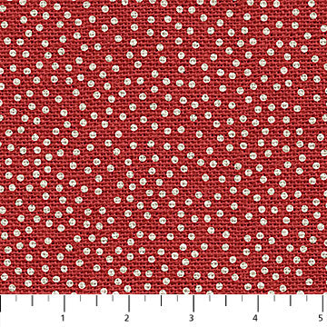 Warm And Cozy FLANNEL Dots Red