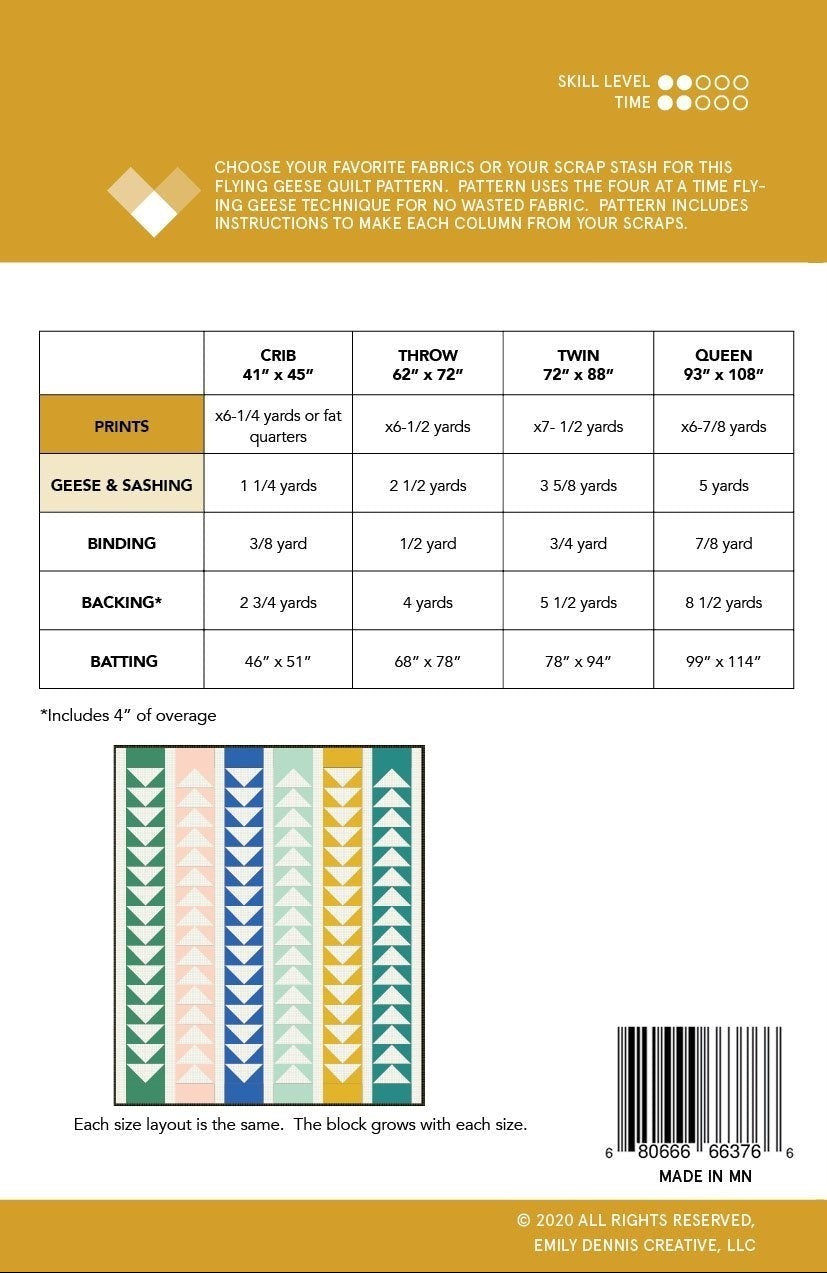 Flying Quilt Pattern (6540901220517)