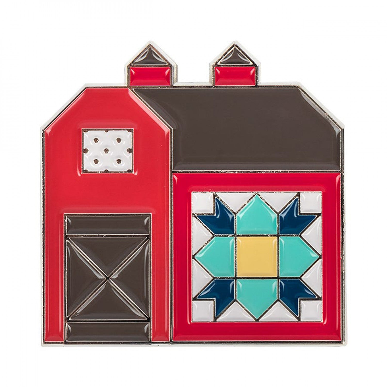 Quilty Barn Enamel Needle Minder